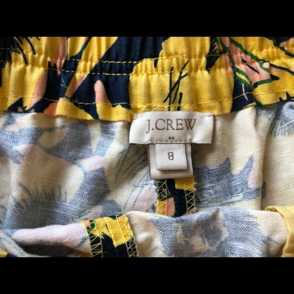 J Crew Tropical Floral Linen Shorts - Picture 4 of 4